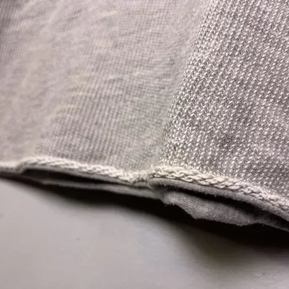 Soft Surroundings Womens Pullover Hoodie Sz XL Gray Pique Knit - Picture 10 of 16